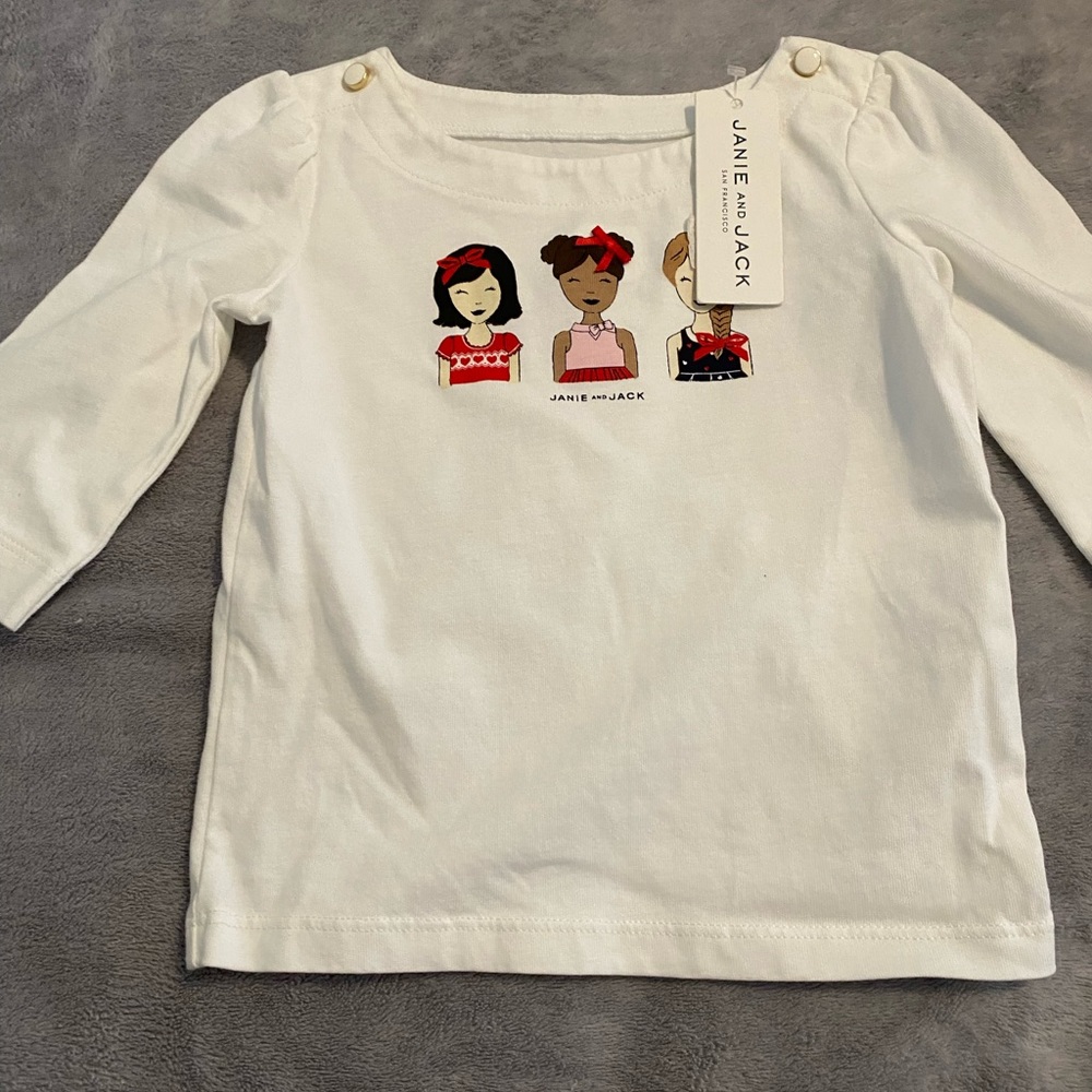 Janie and Jack long sleeve shirt,  18-24 months. never been worn with tags